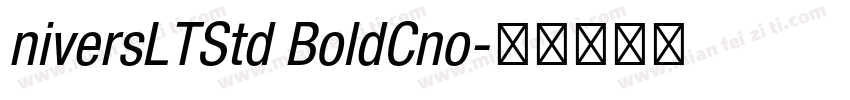 niversLTStd BoldCno字体转换